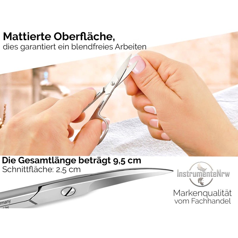 Nagelschere aus Solingen Classic Modell mit einseitiger Mikroverzahnung FuÃnagelschere Made