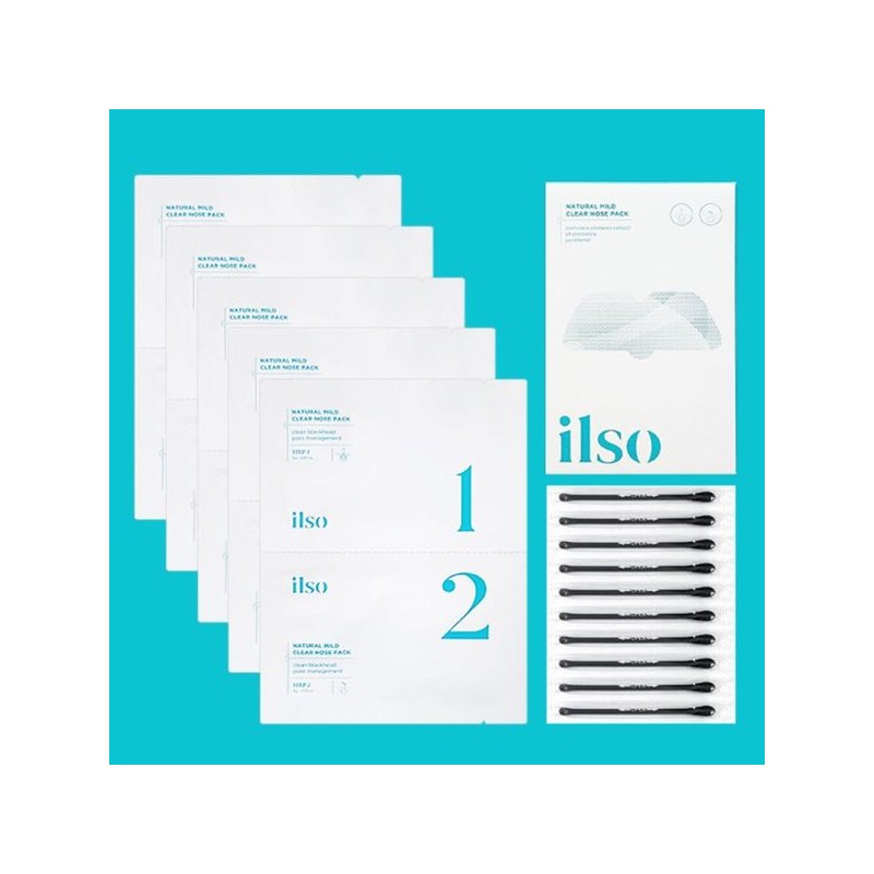 Ilso 일소_네추럴 마일드 클리어 노우즈 팩 5매 (1BOX) Ilso_Natural Mild