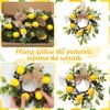 6pcs 6 Pcs 9" Lemon Wreaths Blueberry Eucalyptus Cabinet Flowered