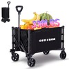 Collapsible Folding Wagon, Heavy Duty Collapsible Wagon Cart, Foldable Utility