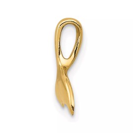 GlittersandGold 14k Whale Tail Chain Slide Necklace