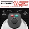 Gourmia Belgian Waffle Maker – Compact Design with Upright Storage,