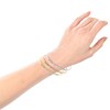 SM Inspirational Positive Message Engraved Thin Cuff Bangle Bracelets for