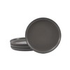 Bico Reactive Glaze Dark Grey 7 inch Stoneware Salad Plates