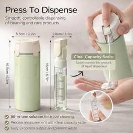 Juego De 16 Botellas De Viaje De Silicona, Contenedor De Tamaño De Viaje De 3 Oz Aprobado Por La Tsa, Sin Bpa, A Prueba De Fugas, Comprimible, Accesor