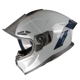 1Storm Motorcycle Full Face Helmet DOT Adults Street Bike Dual Visor Sun Inner Shield : Cement Grey