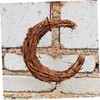 BESTOYARD 6 Pcs Rattan Garland Crescent Moon Grapevine Wreath Moon