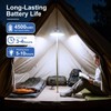 Grinsvalley 2Pcs Solar Tent Light 4500mAh Rechargeable 1700LM USB Camping