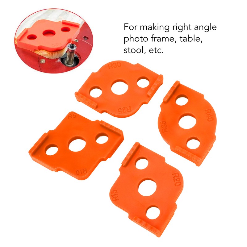 4PCS R Corner Templates Round Angle Radius Jig Routing Template