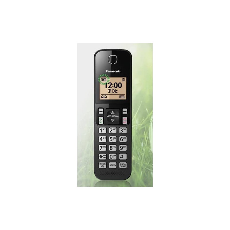 Panasonic KXTGC-352MEB Teléfono Inalámbrico de Línea Fija Color Negro
