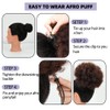 YEAME Afro Puff Drawstring Ponytail for Black Women, Short Kinky