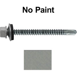 12 X 3 Type 3 NO Paint Hex Head Drill Point Metal Roofing Screws. 5/8" EPDM Washer