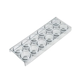 Bosch Siemens 654245 00654245 Original Egg Tray 12 Eggs Door Compartment Side Compartment Shelf 280 x 99 x 25 mm Transparent Partly KD29EAL40 KD29EAW40 KD29VNW20 KD29VVL30 KD29VVW30 Fridge