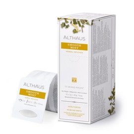 Althaus Tea Smooth Mint ⋅ Herbal Tea in Large Tea Net ⋅ Grand Pack ⋅ Peppermint Tea Mix ⋅ 15 x 3 g