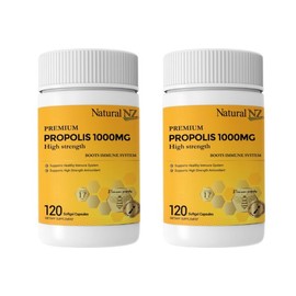 내추럴엔젯 프리미엄 프로폴리스 1000mg 120캡슐 2개 Natural N Get Premium Propolis 1000mg 120 Capsules 2 Packs
