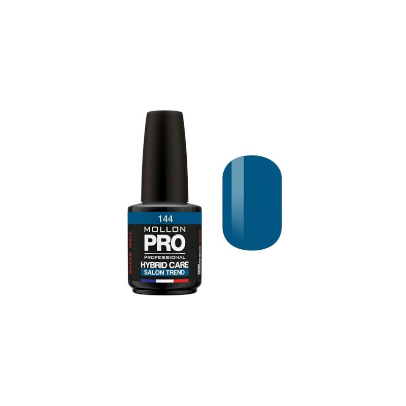 Varnish Semi-permanent Hybrid Care Mollon Pro 15ml Sapphire - 144