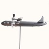 Aircraft Wind Sculpture Wind Powered Rotate Stainless Steel Airplane Windmill