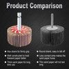 AUPREX 32 Pcs Abrasive Flap Wheel Sander Set, 60/80 Grits