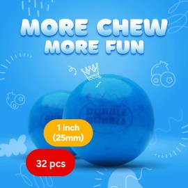 Gumballs in Jar - Berry Blots Gumballs - 1 Inch Large Chewing Bubble Gum - Big Fruity Gums for Kids 9 OZ - Double Bubble Chewing Gum for Kids