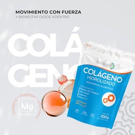 Colágeno Hidrolizado Adicionado con Magnesio y Vitamina C, 300 g Sabor Natural