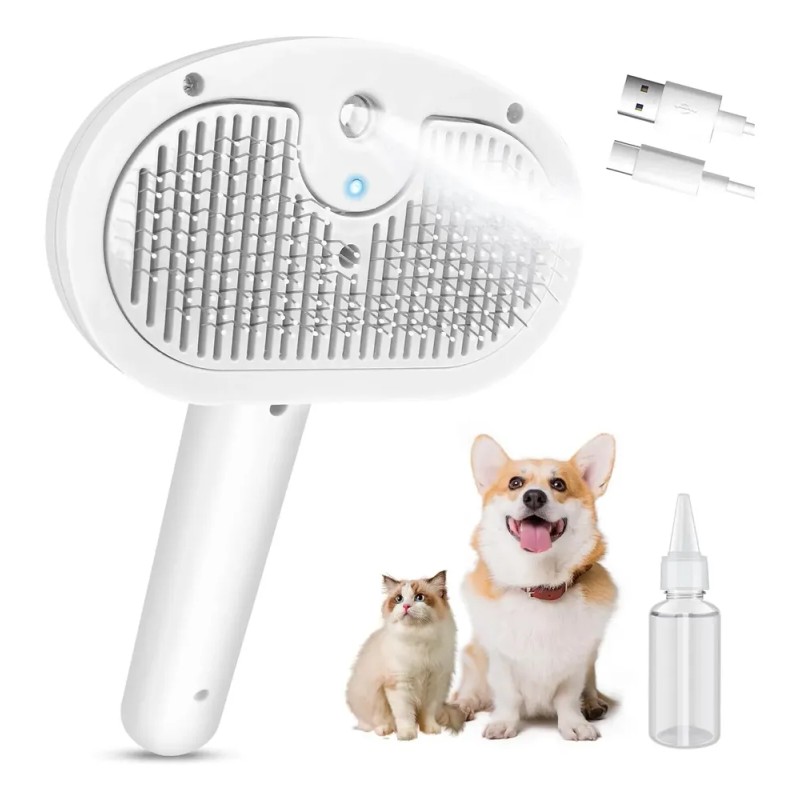 Cepillo De Vapor 4 En 1 Para Gatos Y Perros