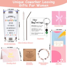 SIXVALA Coworker Leaving Gifts for Women, Going Away Gifts, Farewell Gifts for Coworkers, New Job Gifts, Goodbye Gifts, Retirement Gifts, Christmas Gifts for Lady Manager, Employee, Boss