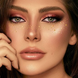 Fake Freckles - Face Gems Freckles Makeup - Valentine's Accessories, Waterproof Makeup Patches for New Year, Valentine's Day, Thanksgiving