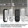 GB2020 Gate Lock Box for Double Keypad Mechanical Combination Lock，Steel