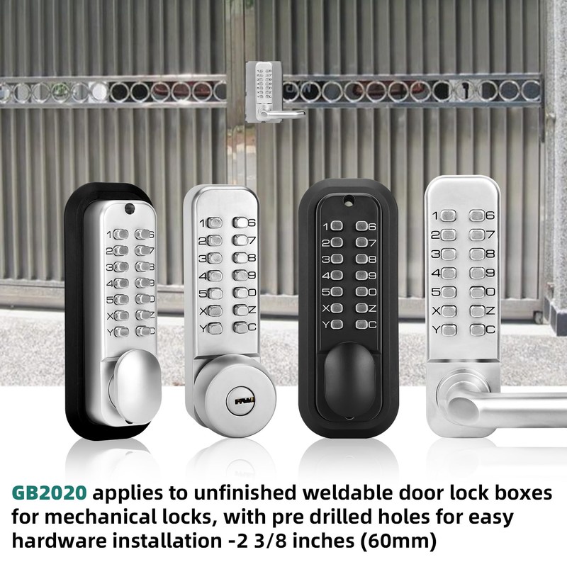 GB2020 Gate Lock Box for Double Keypad Mechanical Combination Lock，Steel