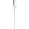 Cutipol Single Item Dessert Fork GOA White x Silver GO.07