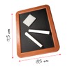 Kit Mini Blackboard Chalkboard 17.5 x 13.5 cm with 1