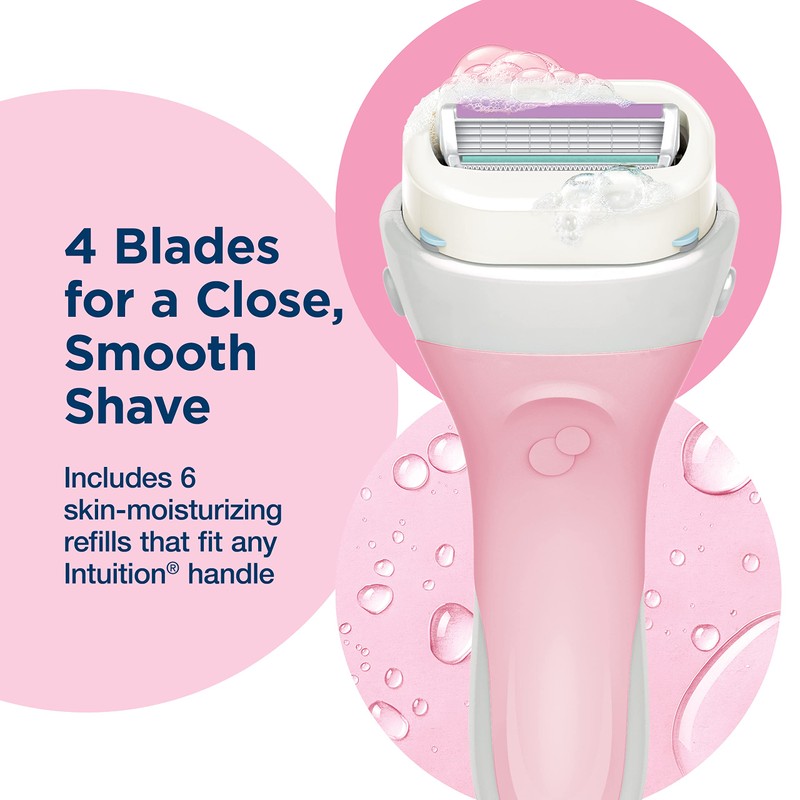Schick Intuition Refill, Advanced Moisture Razors for Women | Intuition