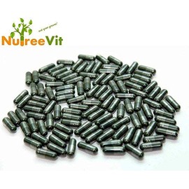 NutreeVit Pure Organic Chlorella Extract - Green Superfood Supplement - Cracked Cell Walls Plant Vitamin - Veggie Capsules | 500mg