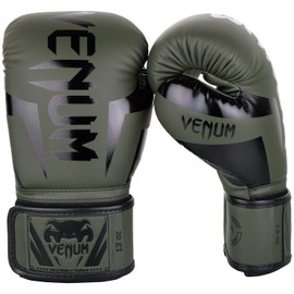 Venum Elite Boxing Gloves, Unisex, Khaki/Black, 340 g EU