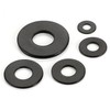 100 PCS #8 Black Flat Washer, 3/7" Outer Diameter, 304