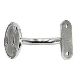 Top Hardware Stainless Steel 316 [Marine Grade] Wall Mount Handrail Bracket for Wood & Metal Stair Railing, Support Flat Surface Square Tube, Mirror finish, 4-Pack, WB-E910FM