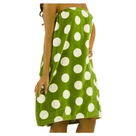 BY LORA Terry Cotton Beach Towel Wrap for Women - Apple - XXL