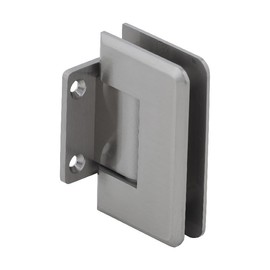 CRL Pinnacle Series Brushed Nickel Wall Mount Short Back Plate Hinge (Standard Model)