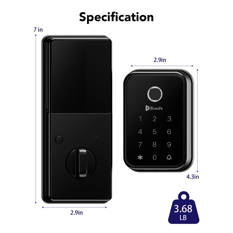 Smart Lock Fingerprint Door Lock, Smart Door Lock for Home