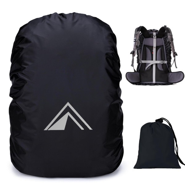 PINEPAN Wasserdichter Rucksack-Regenschutz reflektierende Markierung Wander- und Camping-Rucksack-Regenschutz verstärkte Kreuzschnalle