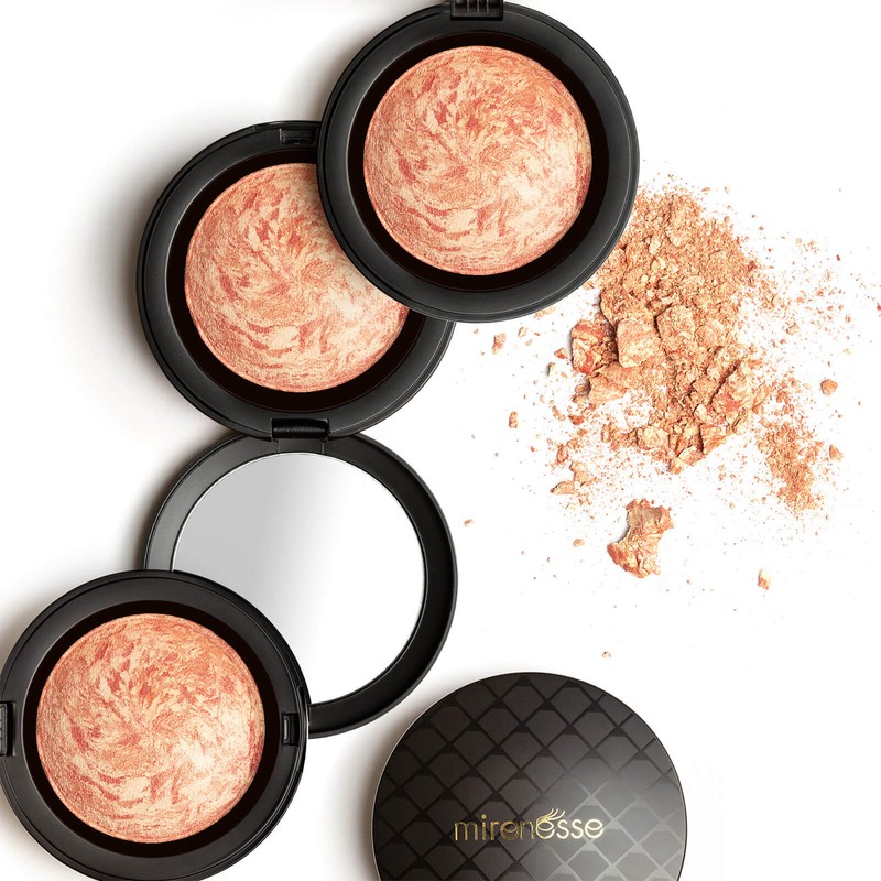 mirenesse Marble Mineral Baked Powder Blush 12g (Various Shades), Gold