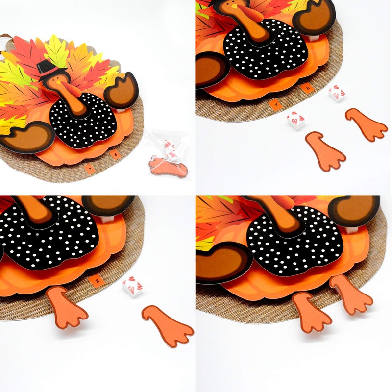 Thanksgiving decorations 3D Turkey Decor Door Hanger