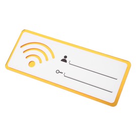 STOBOK WiFi Password Sign for Password Sign Sticker Glue Acrylic Guest Room Essential College Room Decor