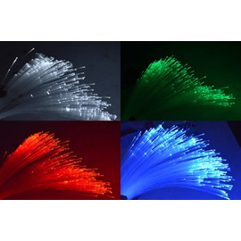 AMKI - Cable luminoso de fibra óptica PMMA de plástico de 0.03 pulgadas de diámetro, 650 pies (200 metros) para todo tipo de luces de techo LED de estrella