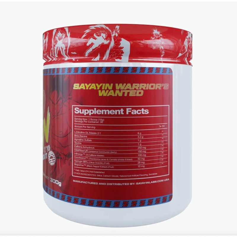 SAIYAN LABZ KAIOKEN FIRE GRAPE DRAGON 300g Pre-workout / 30