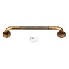 Antique Style Brass Carved Shower Tub Safety Grab Bar Wall