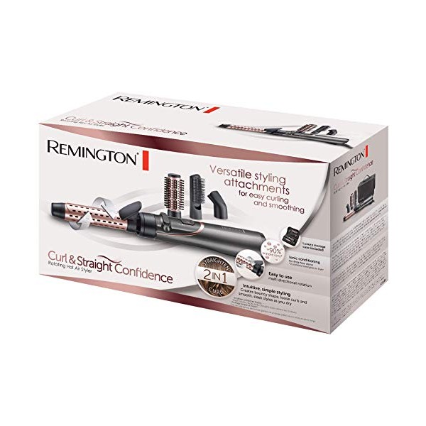 Remington Warmluftbürste rotierend (automatisch) Curl & Straight 3-in-1 Ionen Styler: