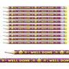 12 Well Done Smiley Face Pencils Colourful Pupil Children Rewards