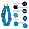 YUDOTE Reflective Adjustable Nylon Dog Collar with Reflevtive Soft Neoprene