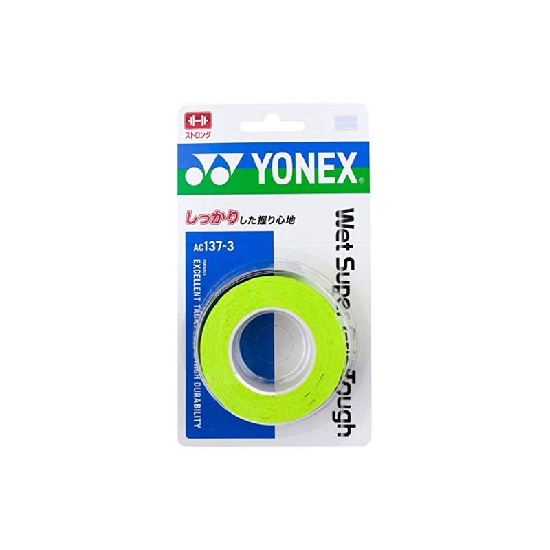 YONEX Tennis Badminton Grip Tape Wet Super Grip Tough (Pack
